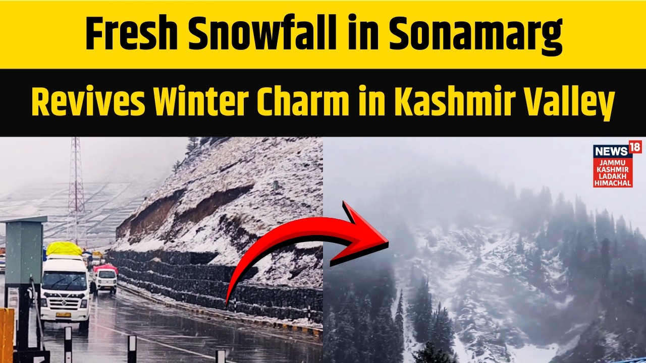 Jammu Kashmir News | Fresh Snowfall in Sonamarg Revives Winter Charm in Kashmir Valley | N18V
