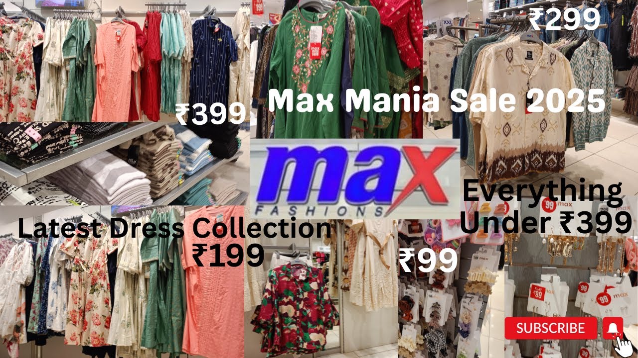 Max Mania Sale 2025 Under 399/- 😍│Max Fashion Sale 2025│Sale Collection For Men & Women│Starting ₹99