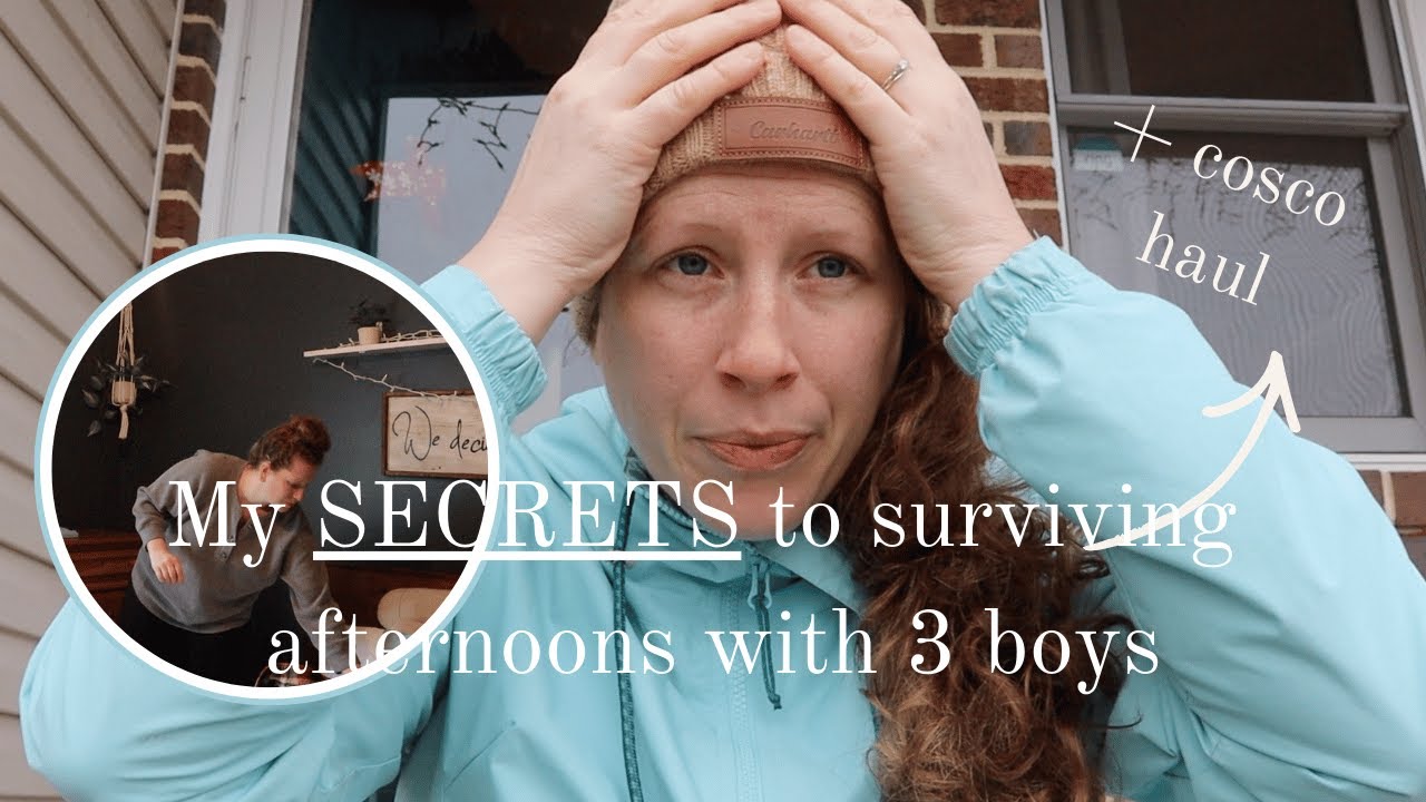 My SECRETS to surviving afternoons with 3 boys | VLOG + Cosco haul