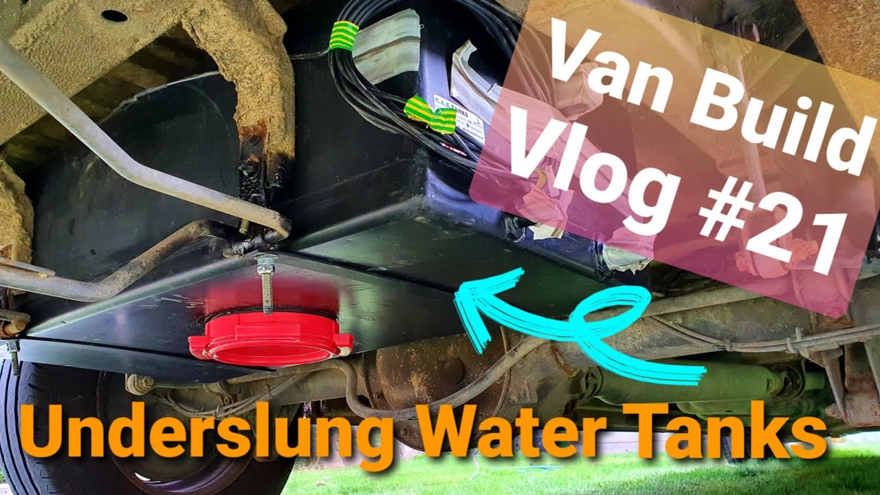 WATER TANKS under the van | Van Life Build Vlog #21