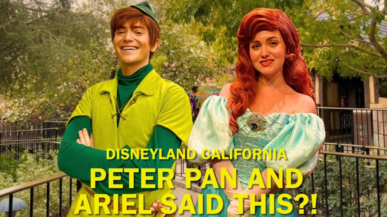 Meeting Up With Peter Pan and Ariel for Funny, MAGICAL Meet and Greets at Disneyland! #disney