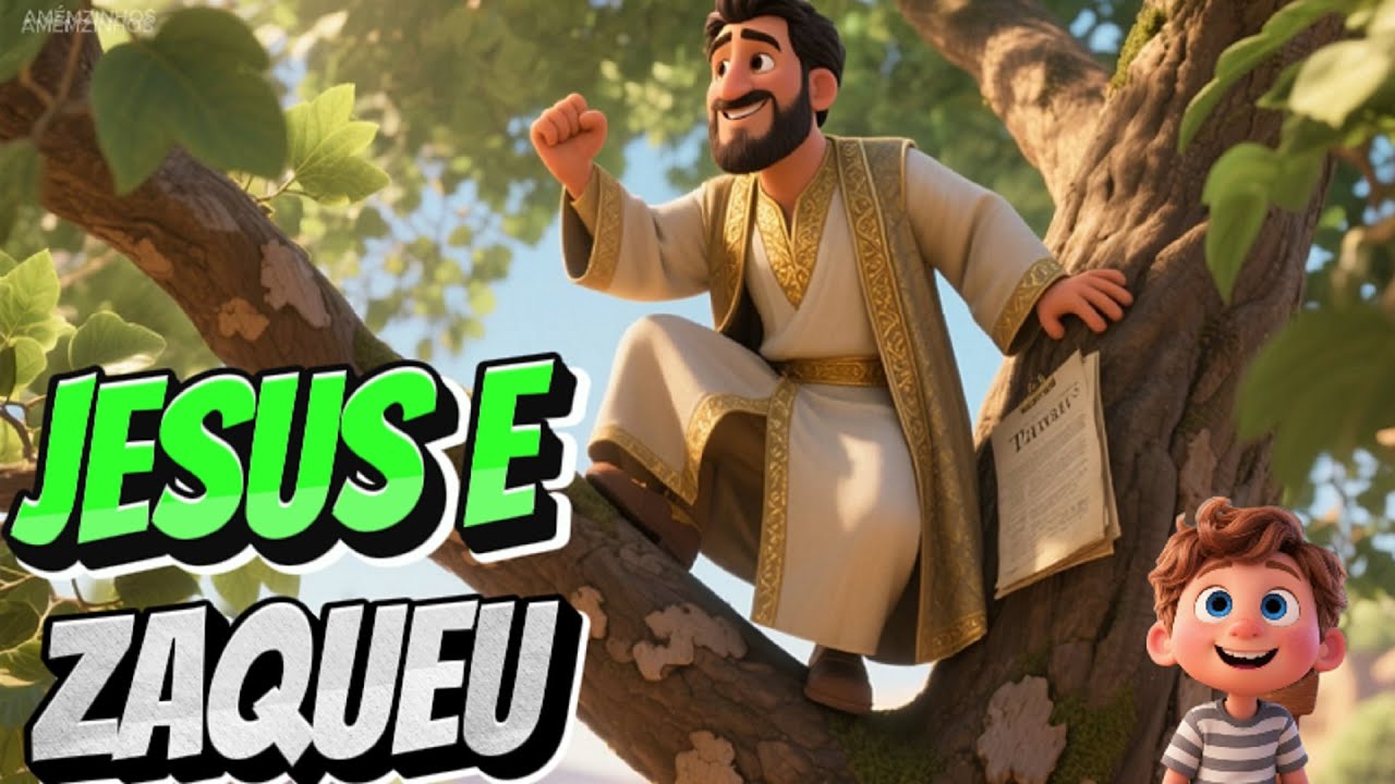 Jesus E Zaqueu História Bíblica Infantil