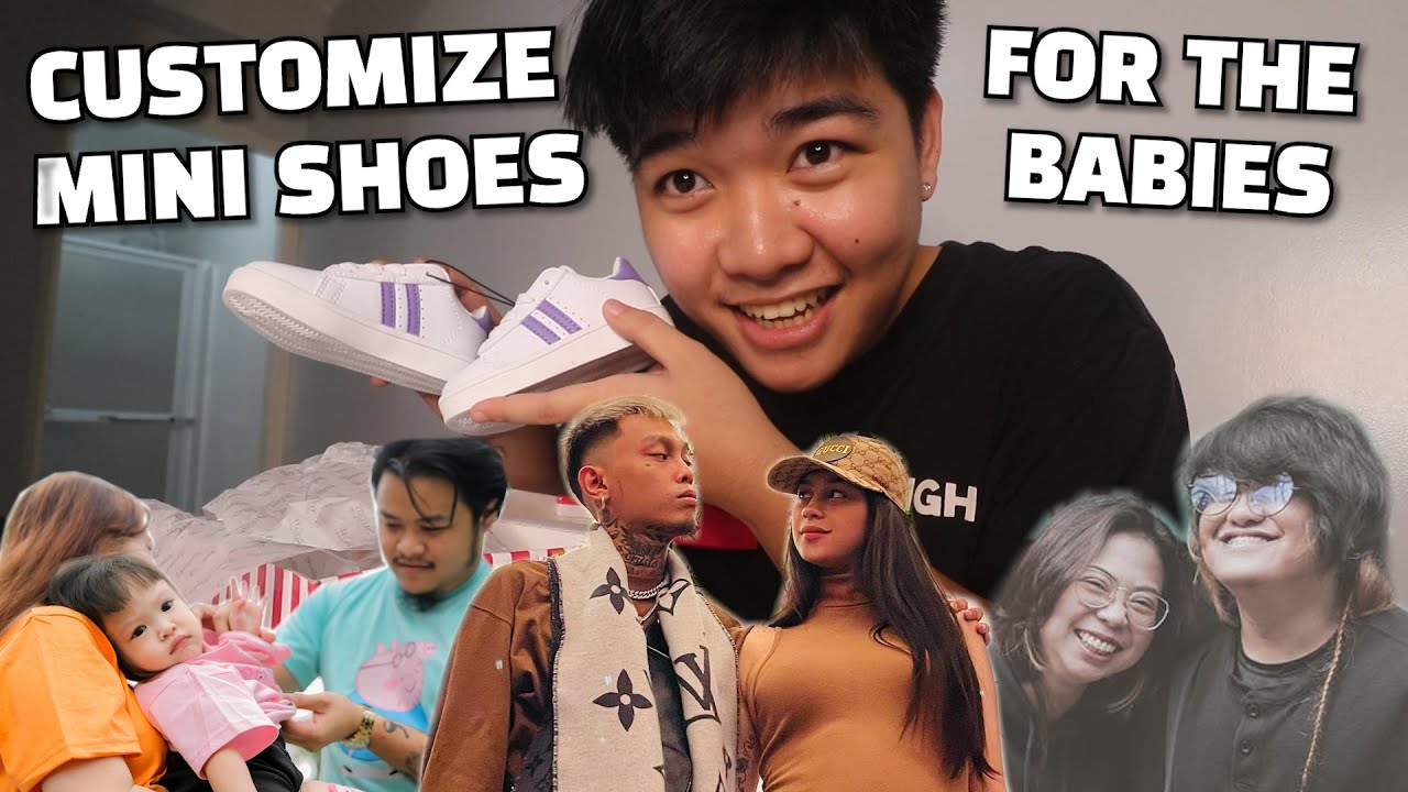 Surprising ZEIRYL, TITUS, ROGERAKER with Mini Custom Shoes 👶🏻👟💖 | Muning 🎨
