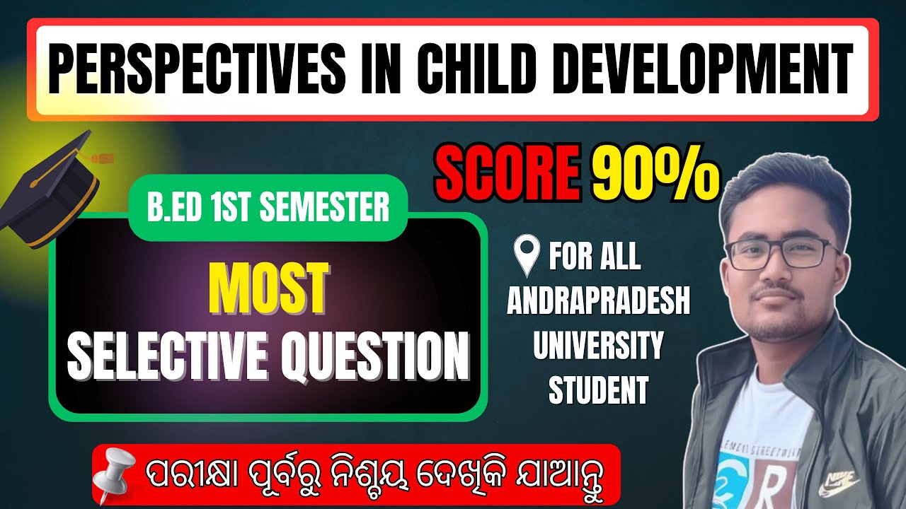 📚SELECTIVE QUESTIONS IN CHILD DEVELOPMENT|| B.ED 1ST SEMESTER | 100% EXAM ORIENTED #exam #important