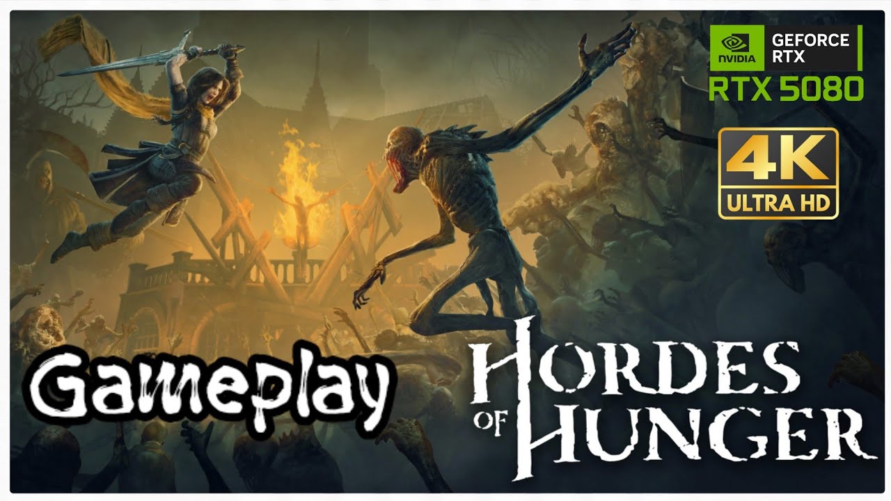 Hordes of Hunger👉Gameplay👉4K👉RTX5080 MSI VANGUARD LAUNCH EDITION 