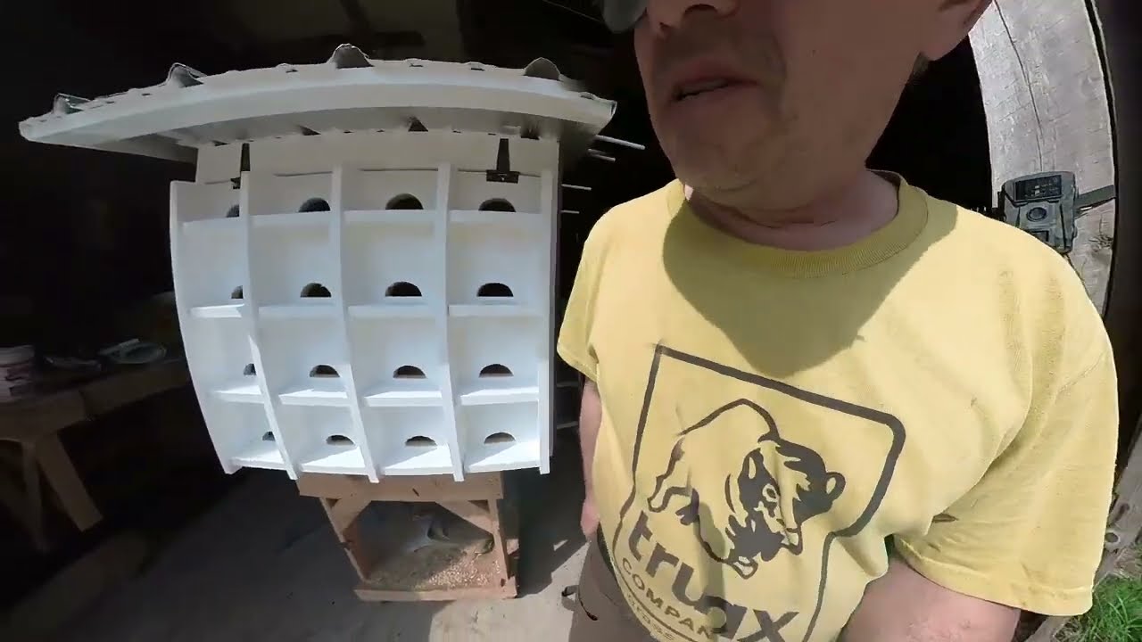Diy purple martin house.