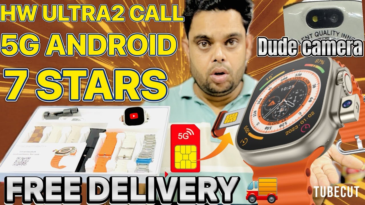 Book ₹400 🤫 HW Ultra2 Call 5G Android Smartwatch 💥 4GB RAM 64GB Storage 😲 Super Amoled Display 😇