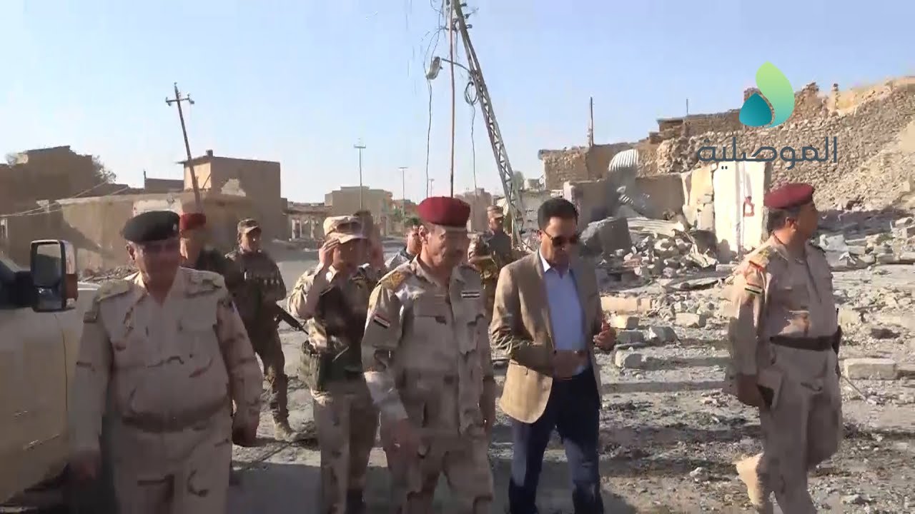 الجبوري و الدخيل يتجولان في مركز مدينة تلّعفر وقلعتها  بعد سيطرة القطعات العسكرية عليها بالكامل