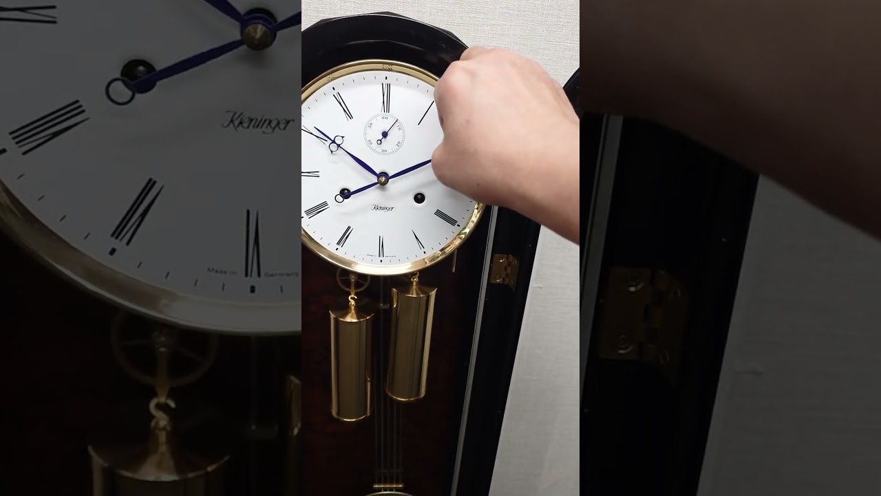 キニンガー Kieninger 掛時計 ゼンマイ 振り子時計 アラーム チャイム ドイツ Germany clock wallclock