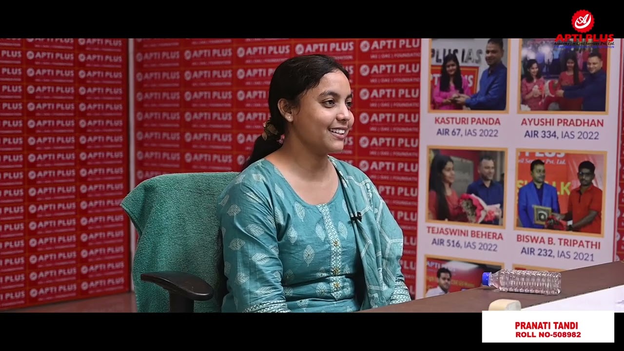 PRANATI TANDI  || RANK 286 || OAS 2023 || Mock Interview || APTI PLUS
