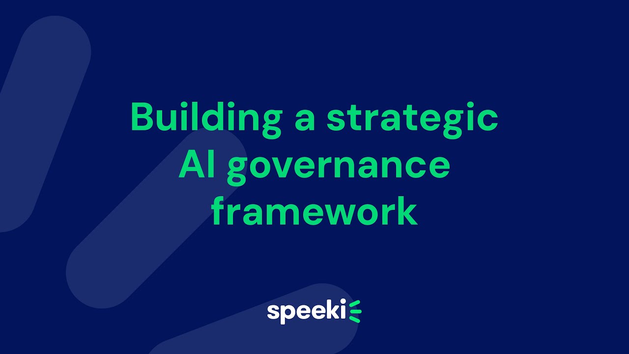 Scott Lane | Building a strategic AI governance framework