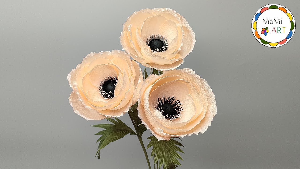 BEAUTIFUL AND SIMPLE CREPE PAPER FLOWERS!