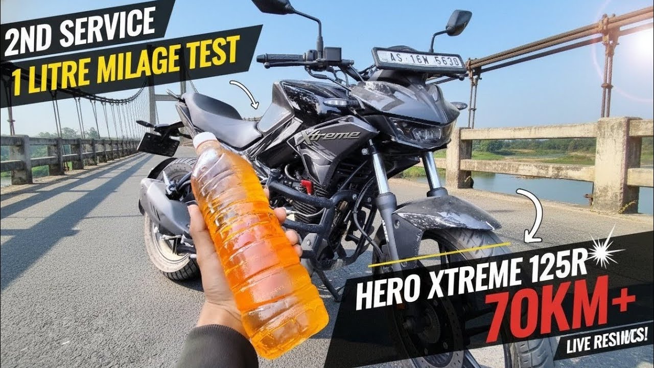 Hero xtreme 125r/2nd service 🛠🔩ke bad ka 1L milage🔥 test kya result milega is video mein/JN Vlog