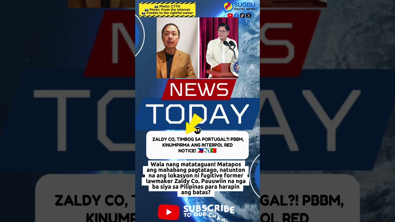 ZALDY CO NAKITA NA SA PORTUGAL! PBBM may Red Notice! 🚨🇵🇹​ #ZaldyCo #PBBM #BreakingNewsPH