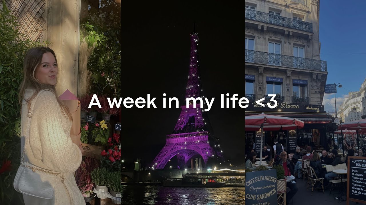 #vlog | pink Eifel Tower, cute Cafés & sunny days with the girls ✨🥐☕️