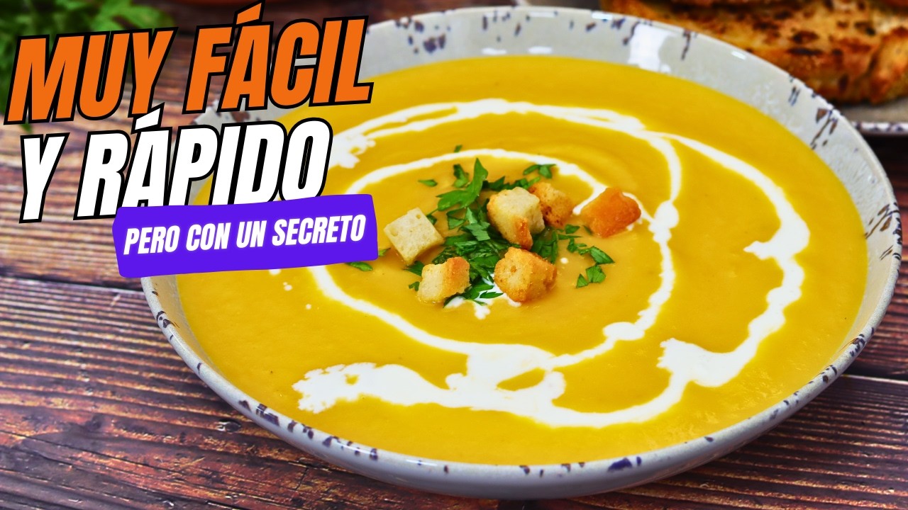 😋 La Mejor Crema de Calabaza Casera: Fácil, Deliciosa y con un Secreto Increíble
