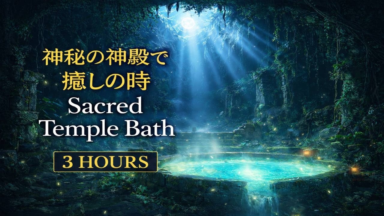 Sacred Jungle Temple Bath 🌿 Fantasy Ambient Music for Sleep & Relaxation (3 Hours)