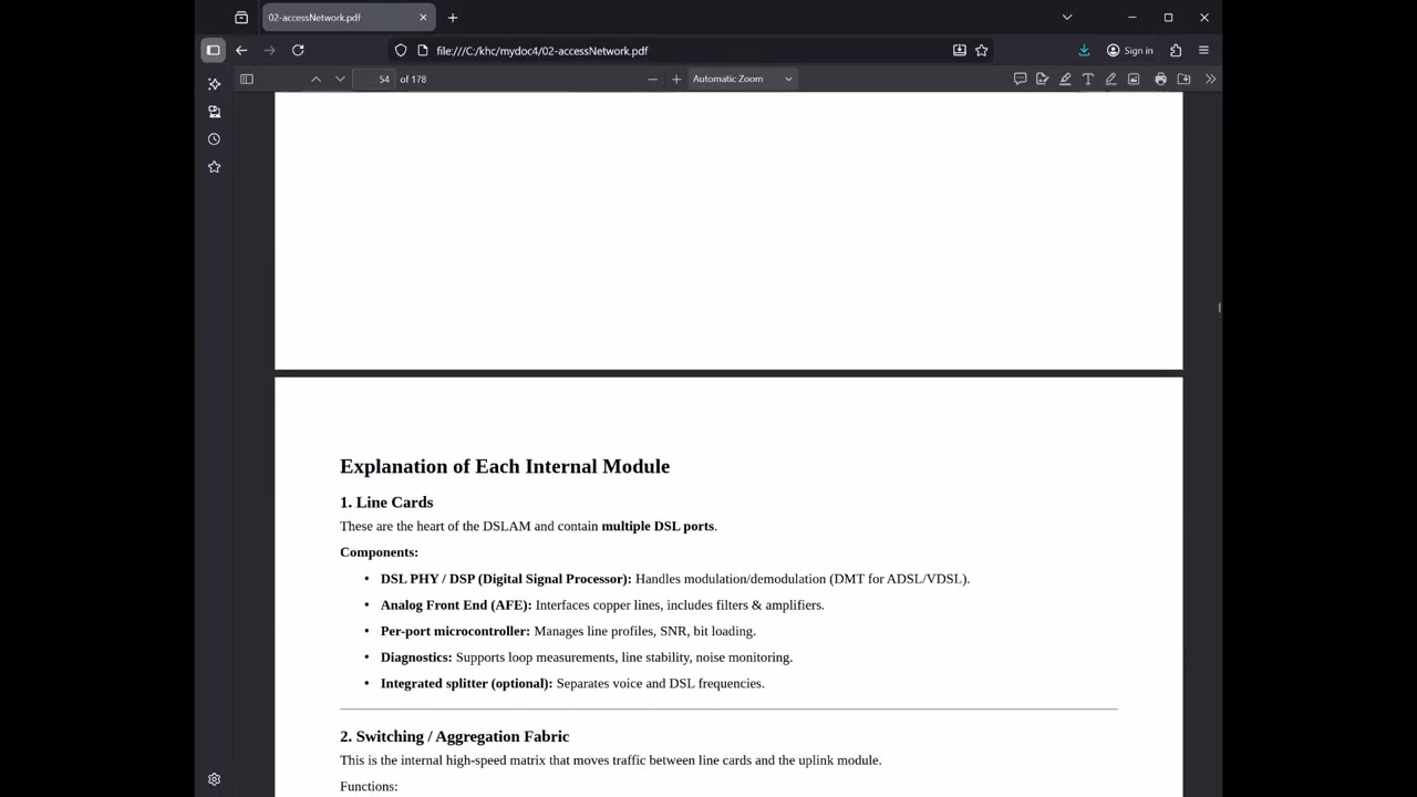 04 Access Network - DSLAM