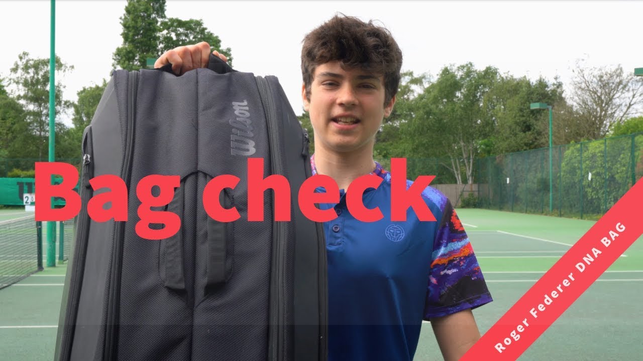 My Roger Federer's Wilson bag check