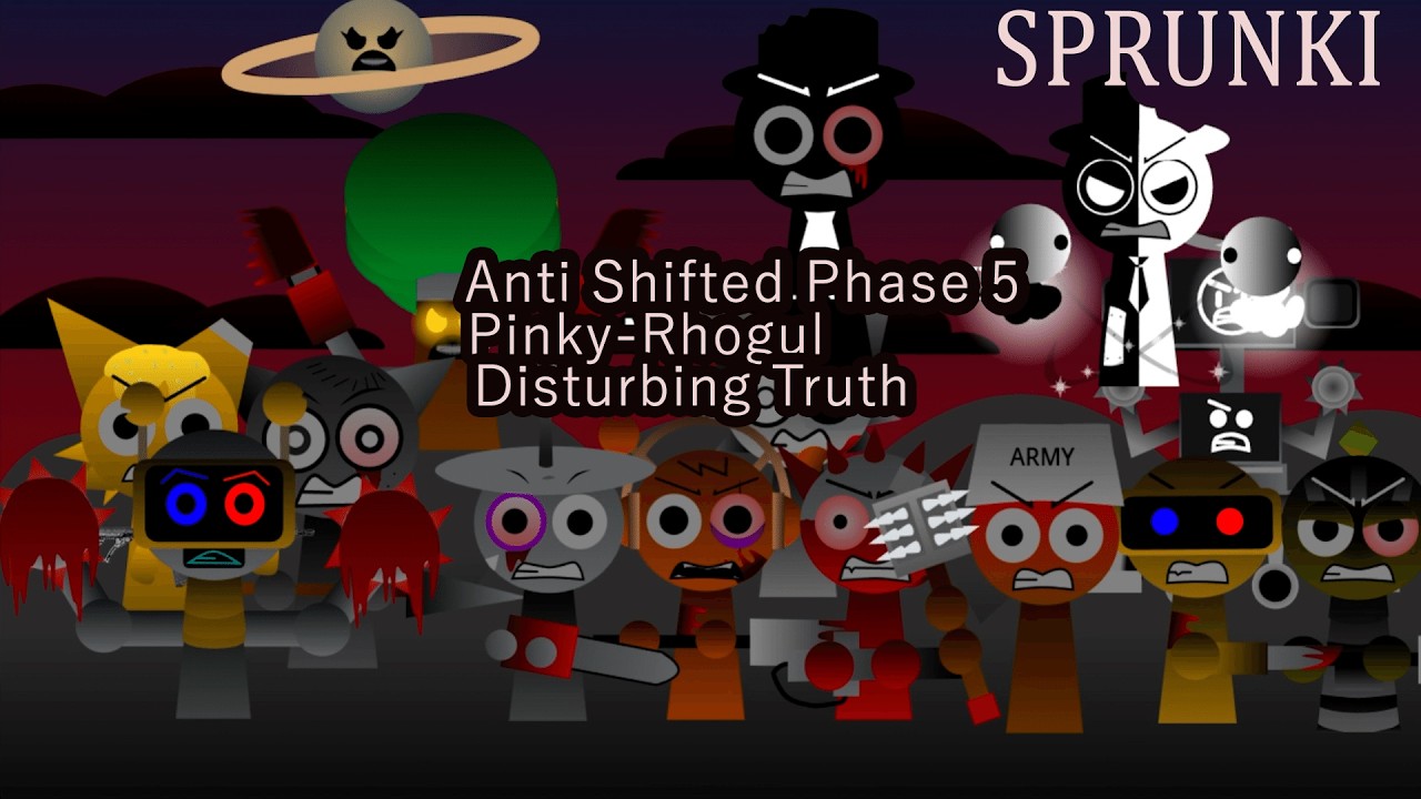Sprunki Anti Shifted: Phase 5(Pinky-Rhogul disturbing truth)