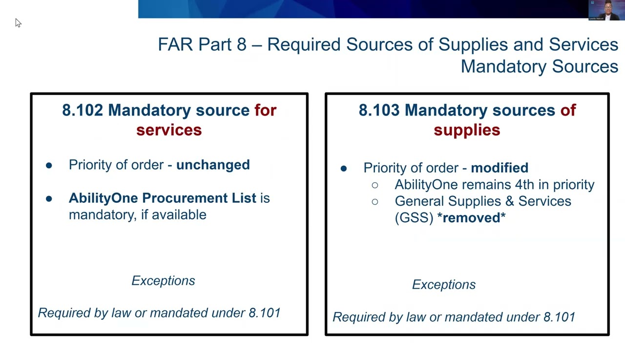 GSA Industry Webinar - September 10, 2025 - FAR Deviations: FAR Part 8