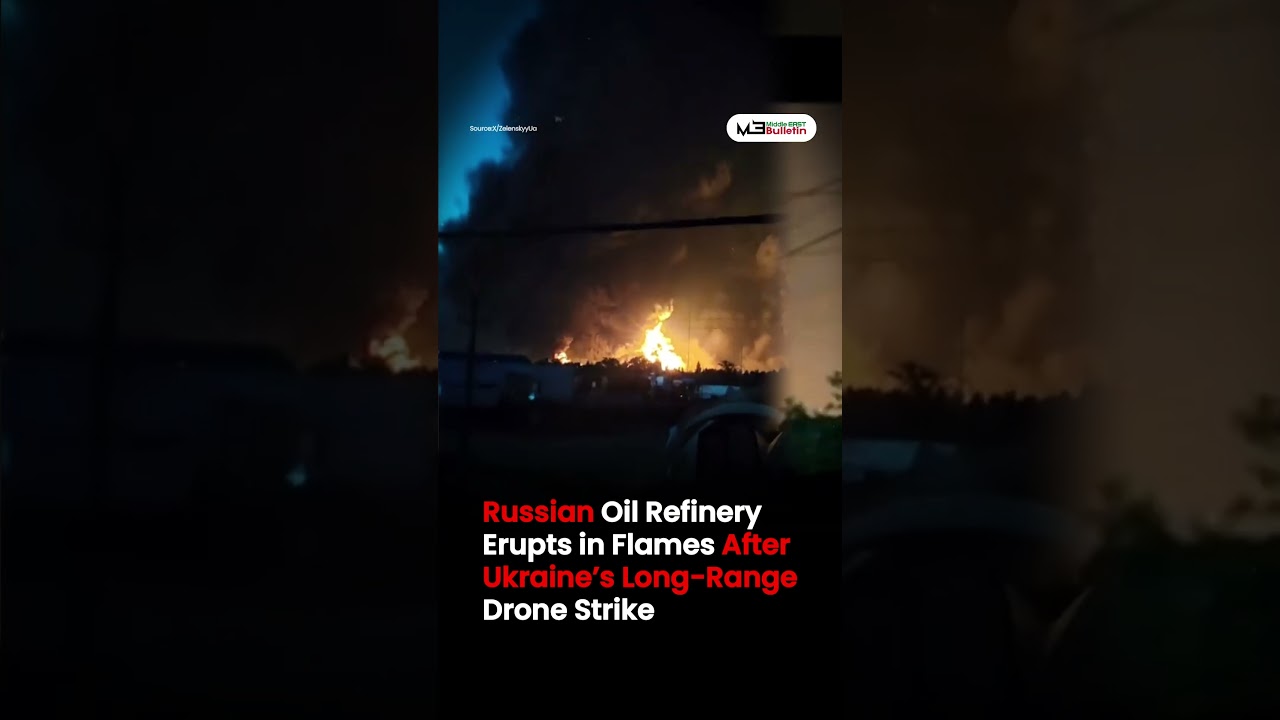 Ukraine Drone Strike Sparks Massive Fire at Russia&rsquo;s Slavyansk Oil Refinery | Krasnodar Under Attack