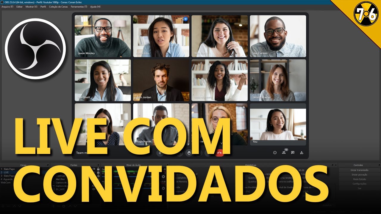 Como Fazer Live com Convidados usando OBS Studio e Google Meet