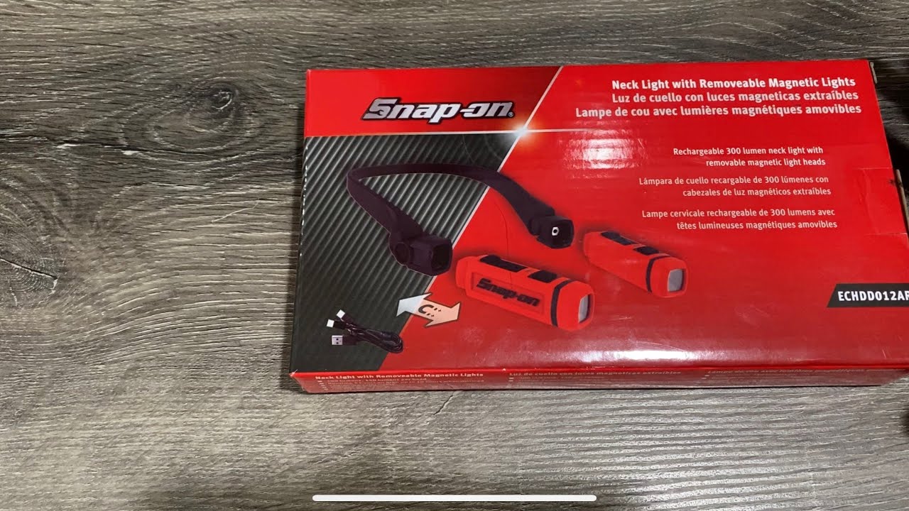 Snap on neck light