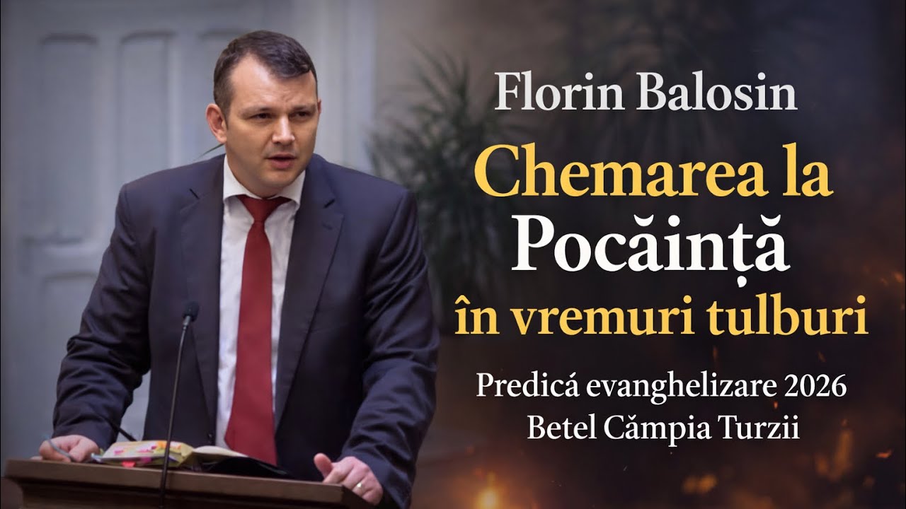 Florin Bolosin-❗️ Chemarea la pocăință în vremuri Tulburi….. Predică 2026..