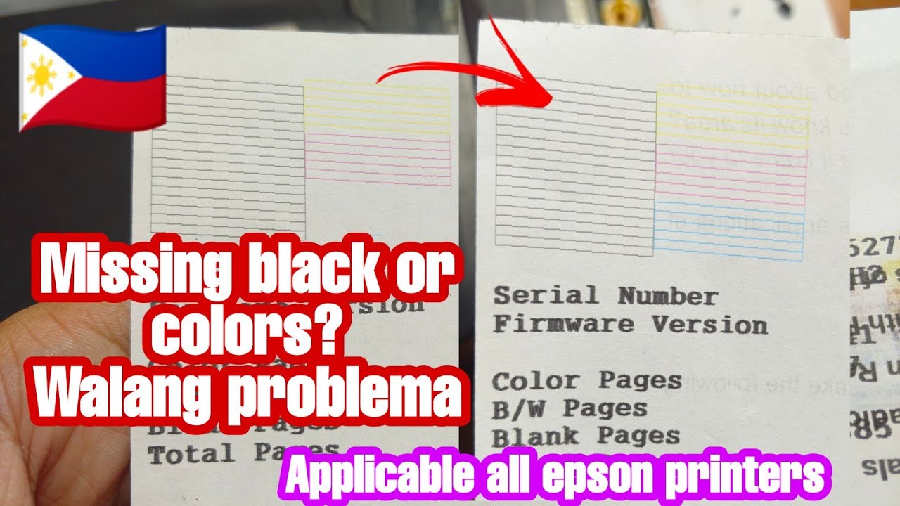 EPSON MISSING COLOR FIX