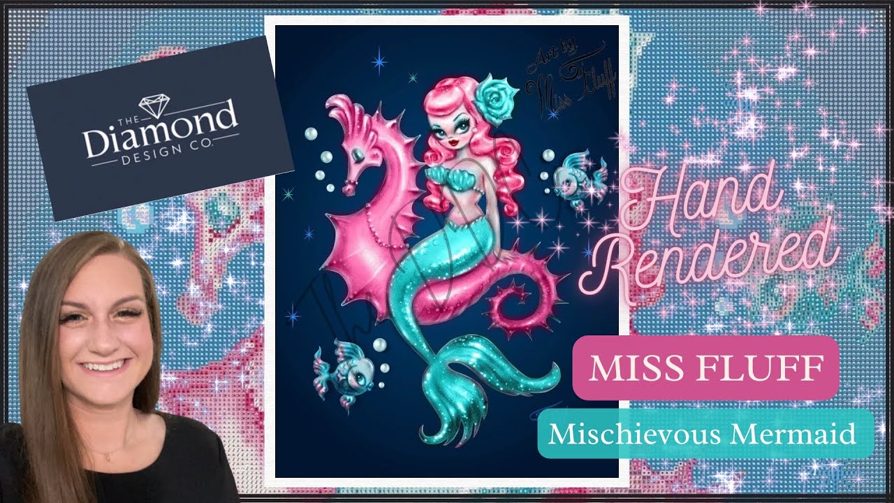 Первый взгляд от The Diamond Design Co! «Озорная русалка» от Miss Fluff 🧜‍♀️