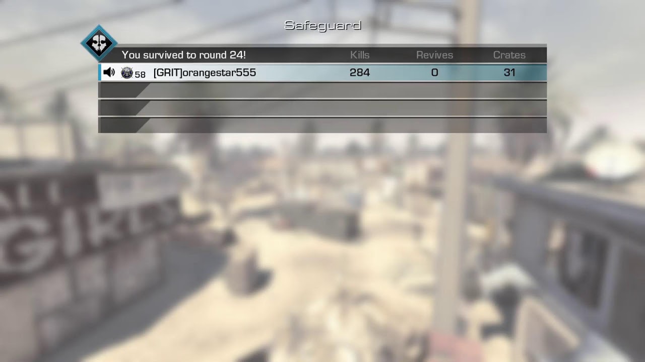 Call of Duty Ghosts Squad Survival How Long i can Last?