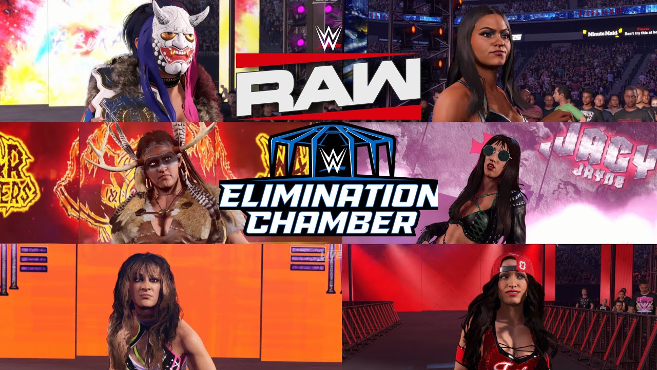 WWE 2K25 RAW ELIMINATION CHAMBER MATCH|