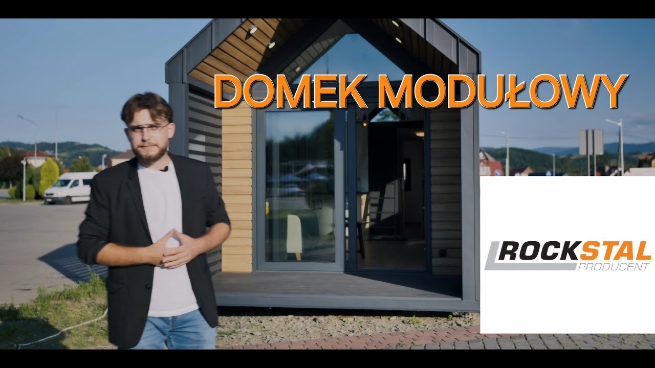 Domek modułowy Rock Stal • praktycznie i wygodnie na 35 m²