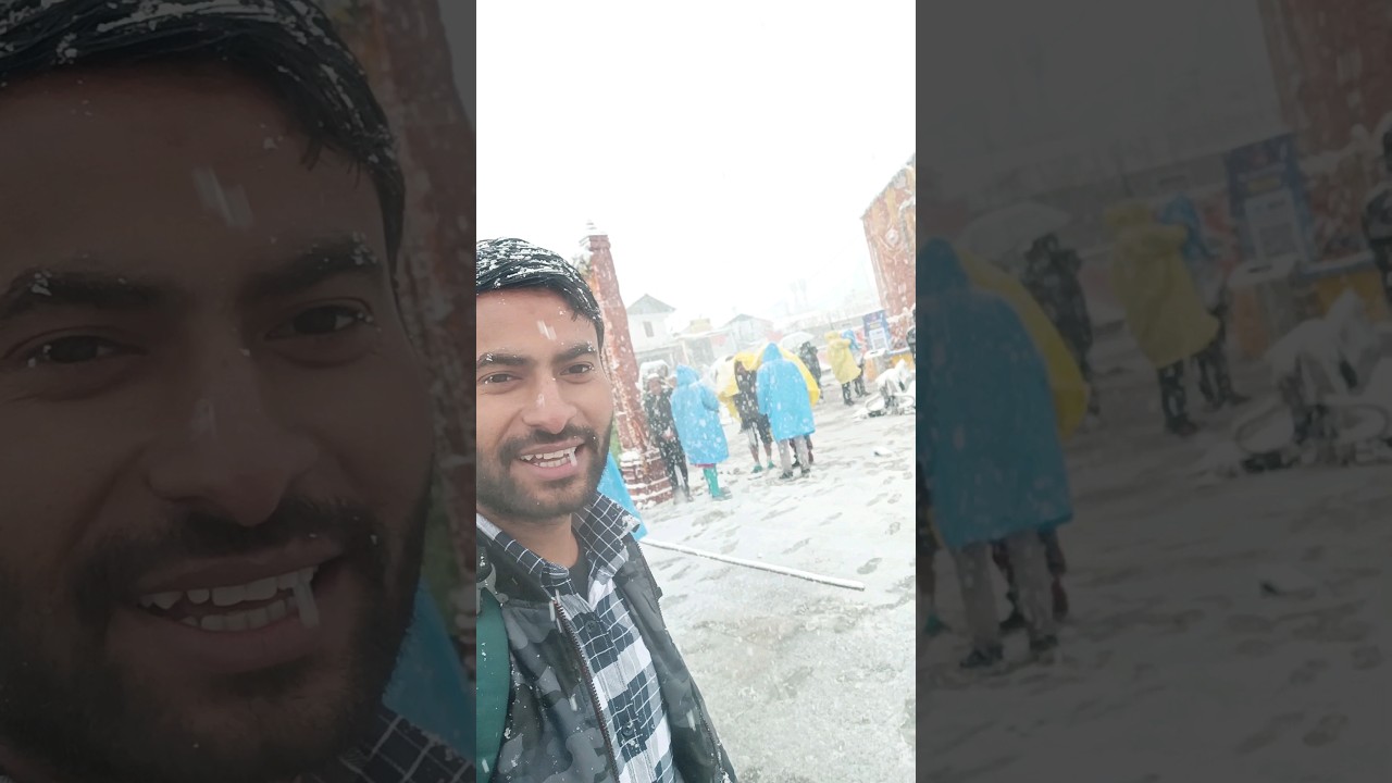 KEDARNATH MAIN SNOWFALL