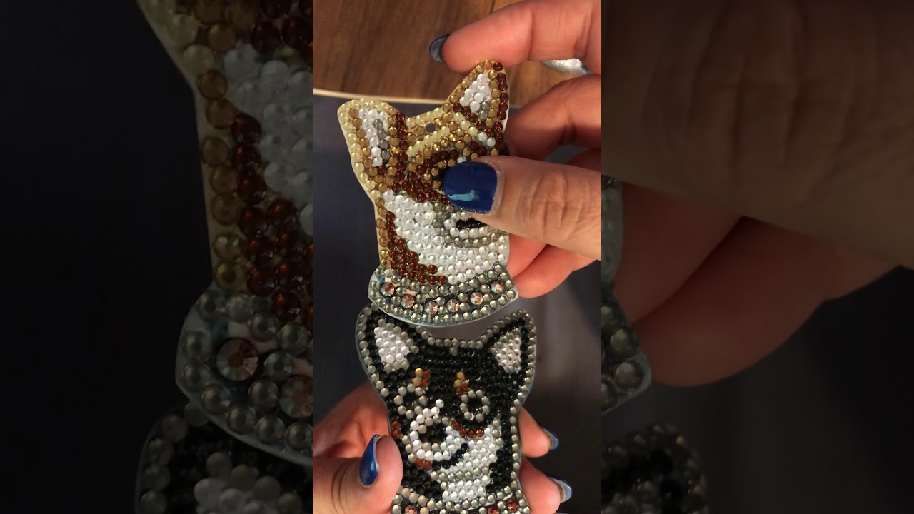 Seal diamond painting keychains
