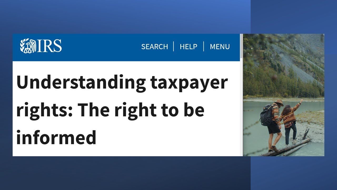 IRS Tax Tip-Understanding taxpayer rights The right to be informed 03.03.22 113
