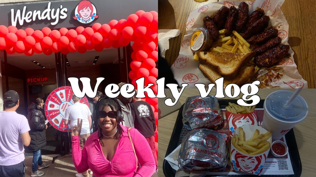 Weekly Vlog/ Wendy’s grand opening in Leeds🇬🇧, Movie date, lunch date and shopping😁