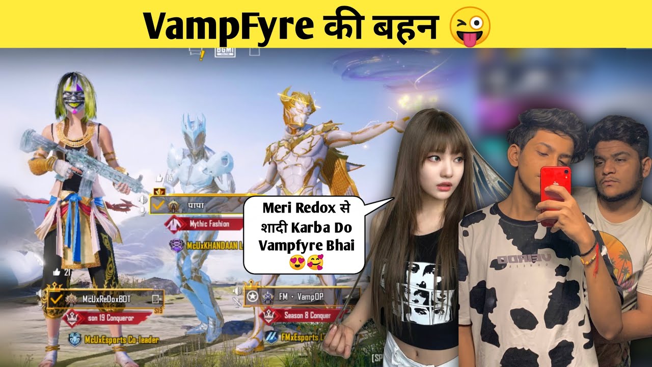 I Flirt with @VampFyre Little Sister & he Start Crying😂| Flirting with YOUTUBER SISTER GONE WRONG🥲
