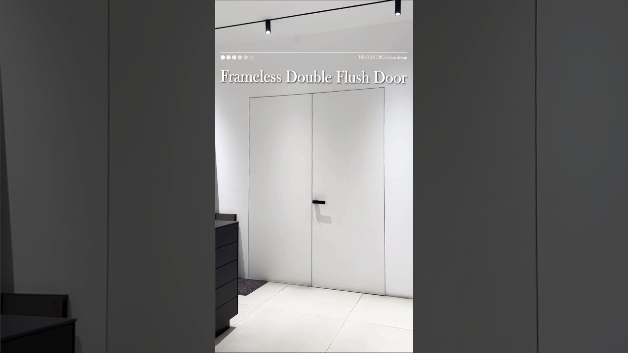 Frameless double flush door#doors #doordesign #interiordoors #doorfactory #frameless #homedoor