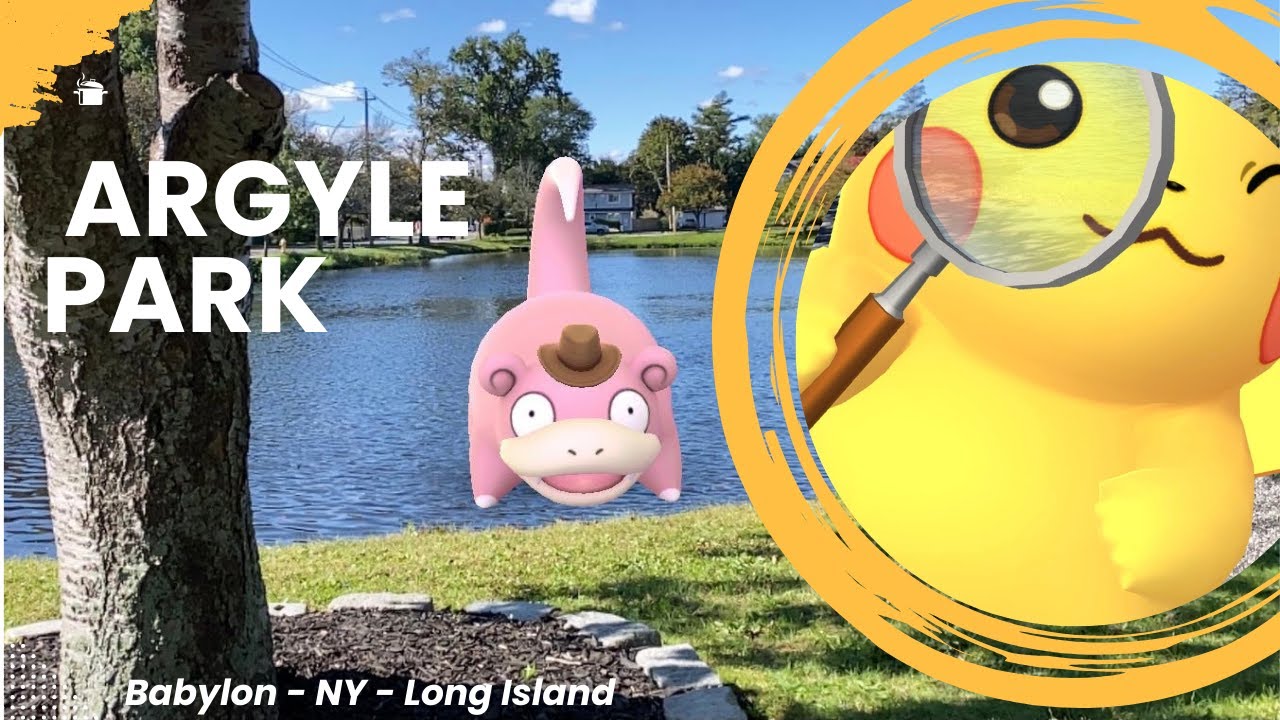 Argyle Park is overrun with Pokémon!  Babylon, Long Island NY