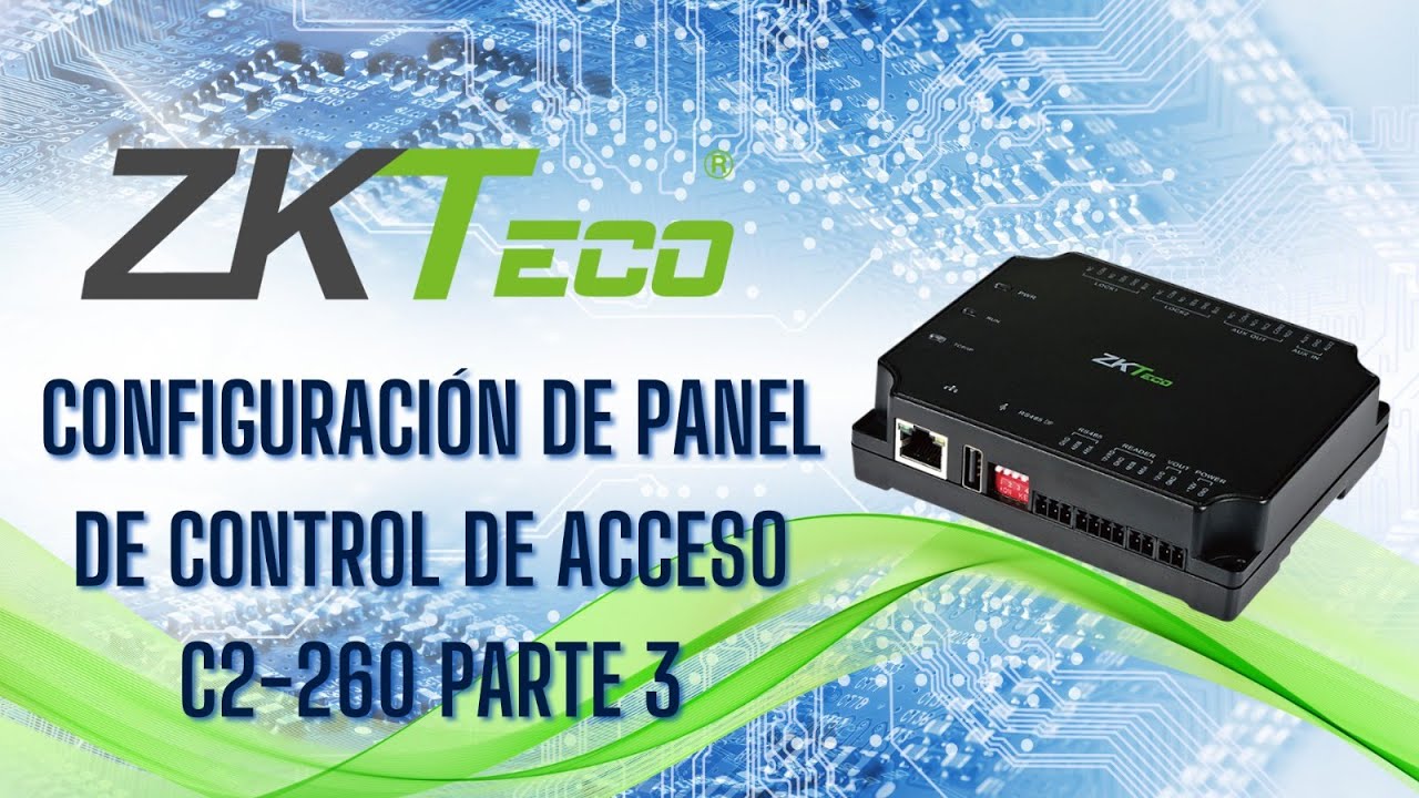 Configuración de panel de acceso C2-260 Part 3 