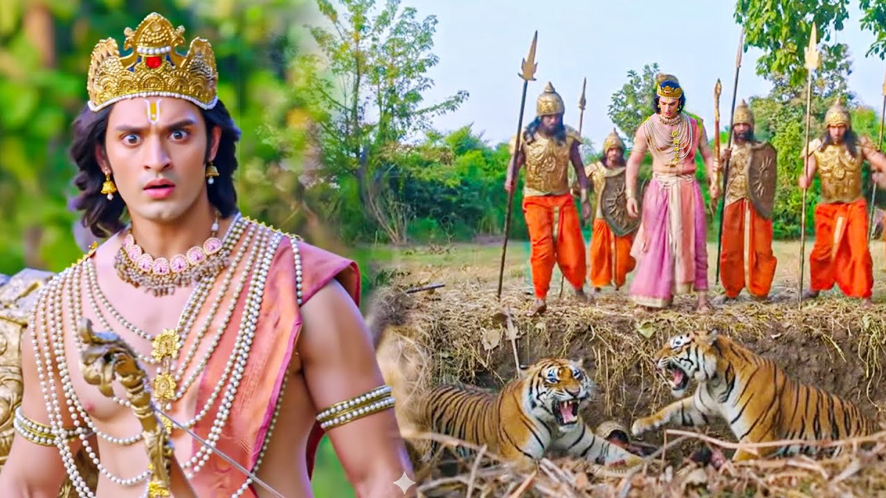 शत्रुघ्न की एक चाल ने खूंखार शेर से बचा ली अयोध्या की सेना जान  | Shrimad Ramayan