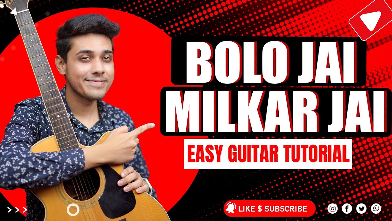 BOLO JAI MILKAR JAI - EASY GUITAR CHORDS TUTORIAL | HINDI CHRISTIAN WORSHIP SONG | YESHU KE GEET