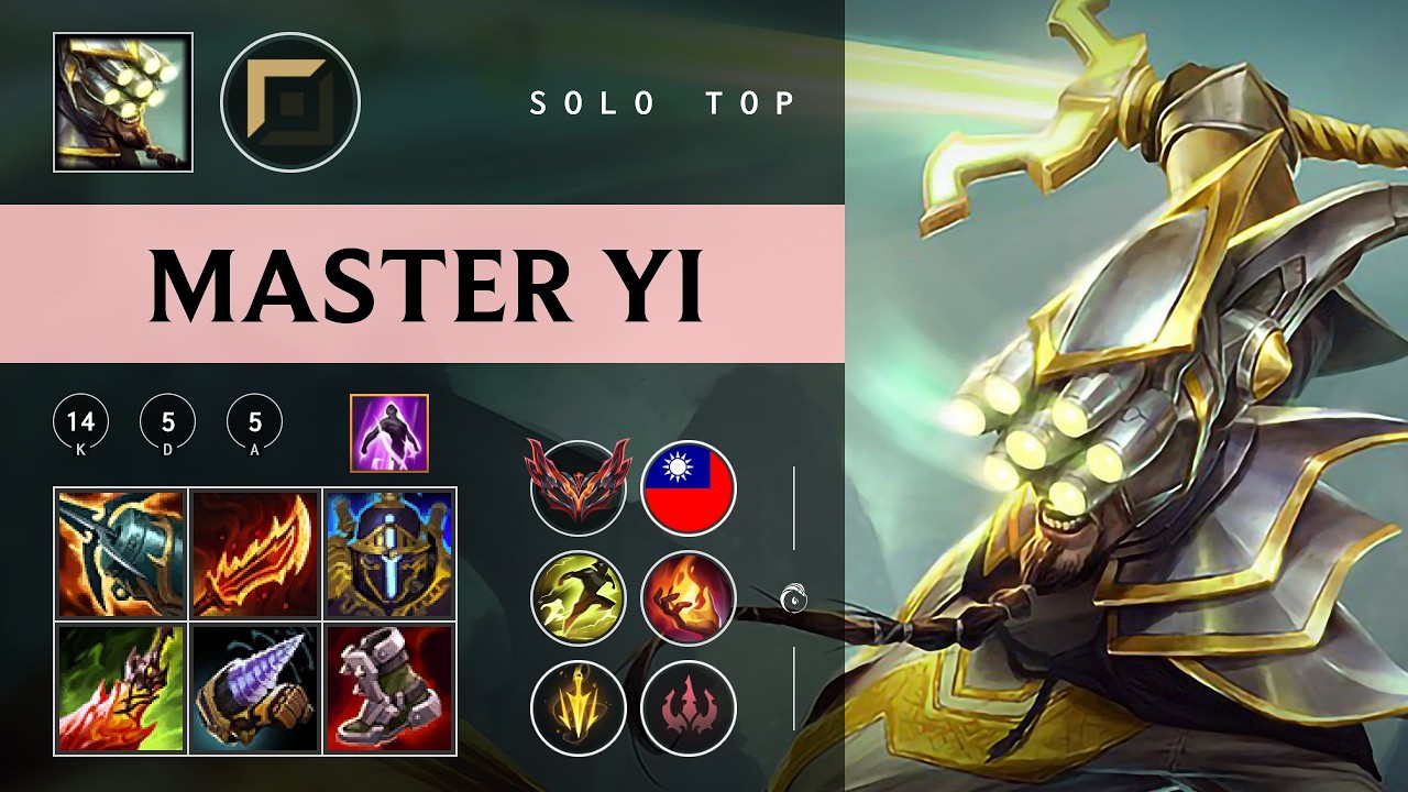 Master Yi Top vs Aatrox - TW Grandmaster Patch 26.07