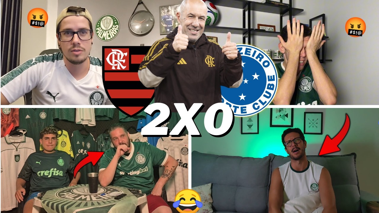 REAÇÕES DOS PALMEIRENSES SECANDO O MENGÃO | FLAMENGO 2 X 0 CRUZEIRO | BRASILEIRÃO 2026 -VAMOS RIR KK