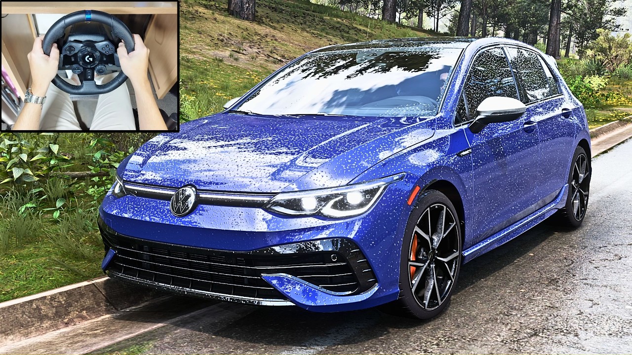 717HP Volkswagen Golf R 2022 - Forza Horizon 5 | Logitech G923 Steering Wheel