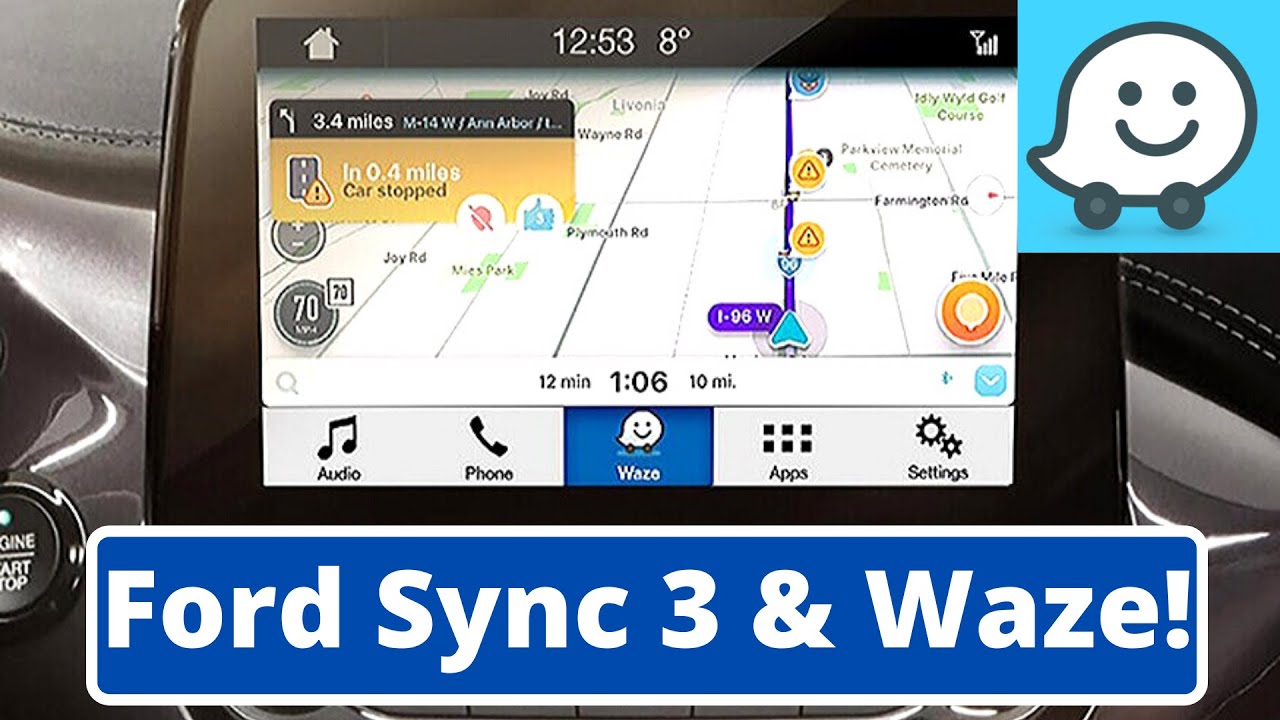 Как использовать Waze с Ford Sync 3!
