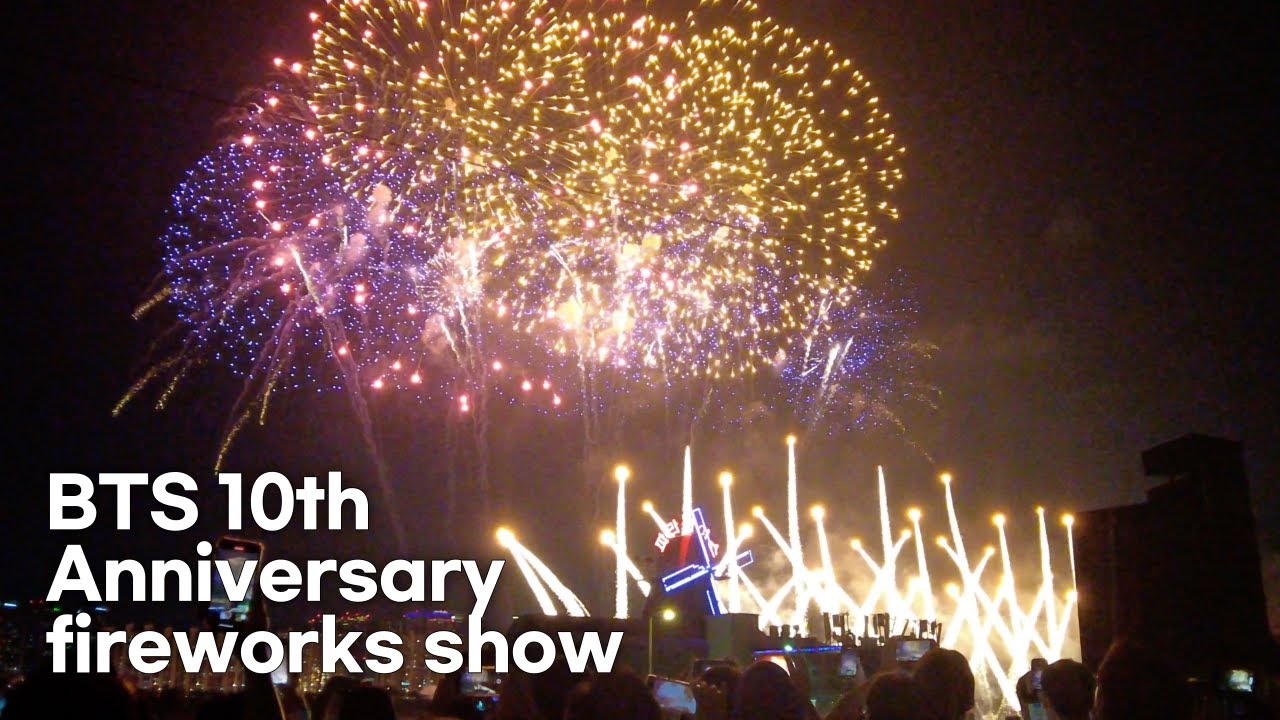 BTS 10주년 불꽃쇼 | BTS 10th Anniversary fireworks show [4K]
