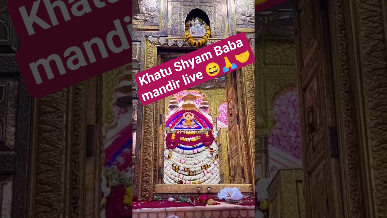 Khatu Shyam Baba mandir live darshan 🥀💫🙏💫♥️🤝🌼🍁